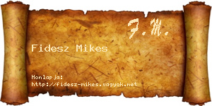 Fidesz Mikes névjegykártya